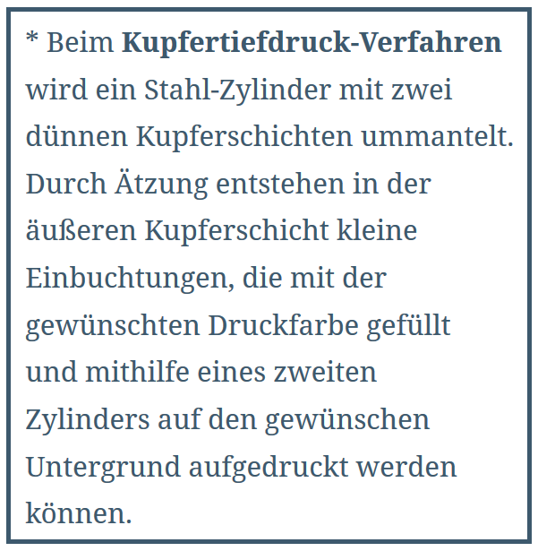 Kupfertiefdruck-Verfahren